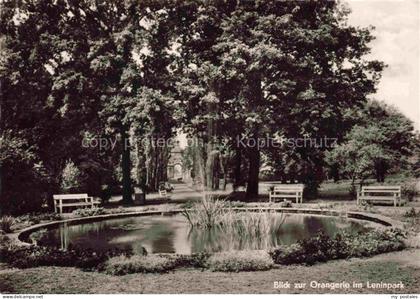 Meuselwitz Thueringen Blick zur Orangerie im Leninpark