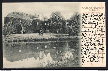 AK Meyenburg / Prignitz, Partie am Schloss
