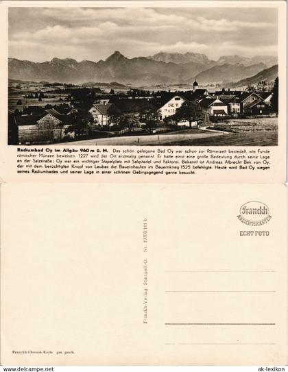 Ansichtskarte Mittelberg-Oy-Mittelberg Stadtpartie - historien Text 1932