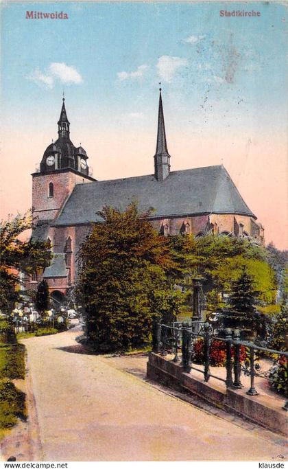 Mitweida - Stadtkirche gel.1928