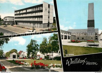 Walldorf Hessen Rathaus Ev Kirche Ehrenmal
