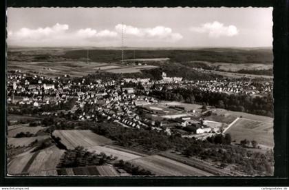 AK Mühlacker, Totalansicht vom Flugzeug aus