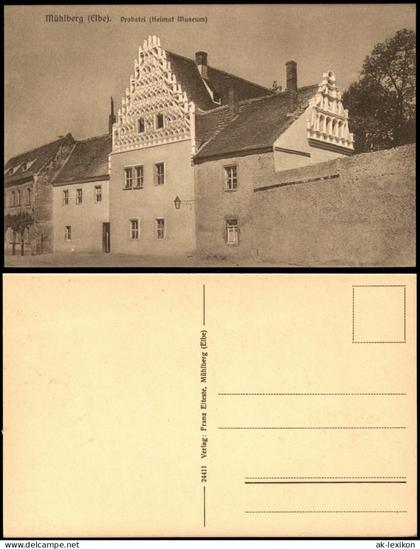 Ansichtskarte Mühlberg/Elbe Miłota Probstei (Heimatmuseum) 1928