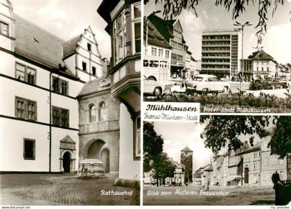 Muehlhausen  Thueringen Rathaushof Hotel Stadt Muehlhausen Blick zum aeusseren F