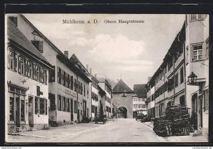 AK Mühlheim a. D., Obere Hauptstrasse am Tor