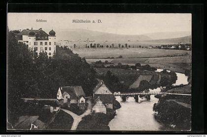 AK Mühlheim a. D., Schloss mit Umgebung