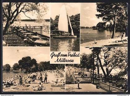 AK Müllrose, Cafe, Freibad, Segelboot
