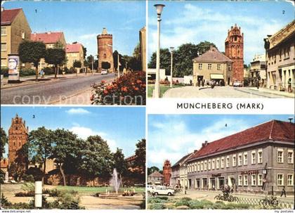 Muencheberg Ernst Thaelmann Strasse Storchenturm Pulverturm Platz der Opfer des