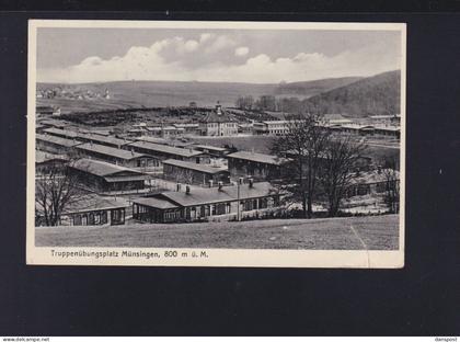 Dt. Reich AK Truppenübungsplatz Münsingen 1939 gelaufen