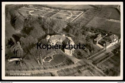 ALTE POSTKARTE MÜNSTER HAUS SENTMARING Luftbild Fliegeraufnahme Ansichtskarte postcard cpa AK