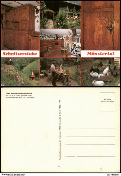 Münstertal Schwarzwald Schnitzerstube   Riesterer    Werkstattansichten 1980