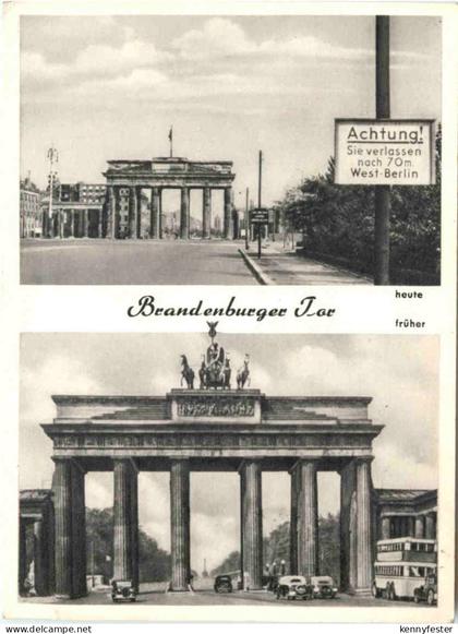 Berlin - Brandenburger Tor - Mauer
