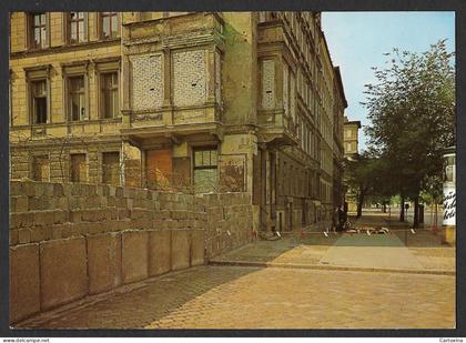 Germany Berlin Wall Bernauer Strasse Border Cold War Postcard