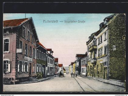 AK Mutterstadt, Gasthaus zum Adler in der Neustädter-Strasse