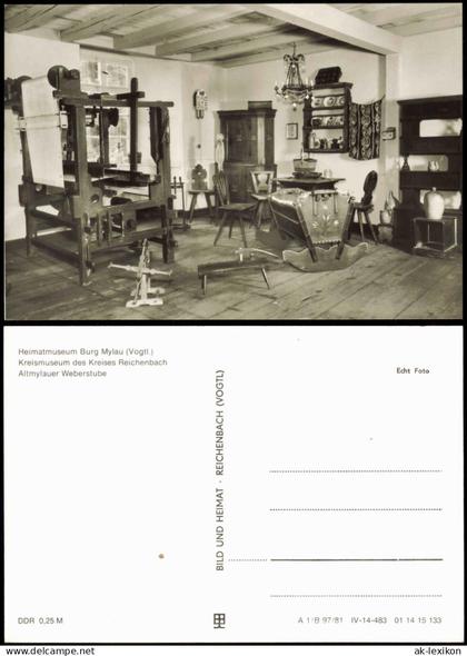 Mylau Reichenbach (Vogtland) Heimatmuseum Burg Mylau Kreismuseum  1981