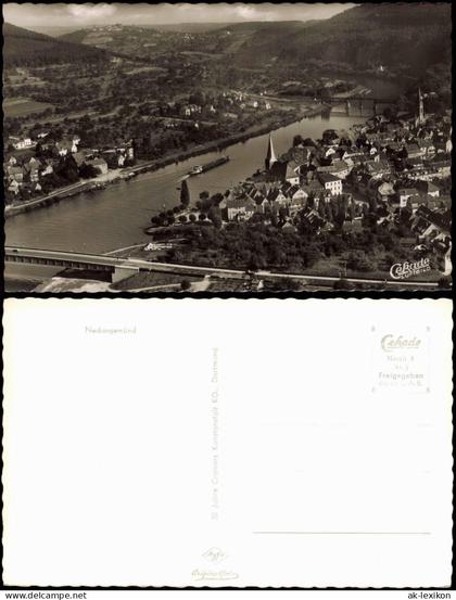 Ansichtskarte Neckargemünd Luftbild 1955