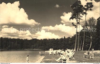 Neuglobsow Badestrand am Stechlin See