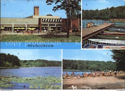 Neuglobsow Bootssteg Strand