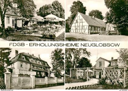 Neuglobsow FDGB-Erholungsheime Aussenansichten