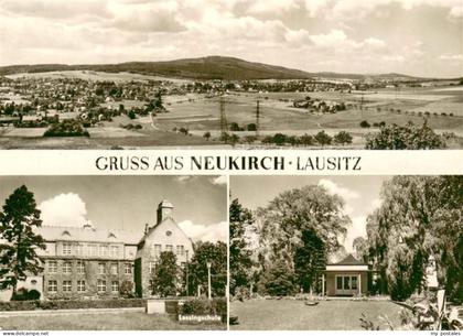 Neukirch Lausitz Panorama Lessingschule Park