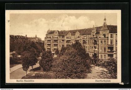 AK Berlin-Neukölln, Partie am Herrfurthplatz