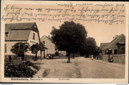CPA Blankenfelde Neumark Ostbrandenburg, Dorfstraße