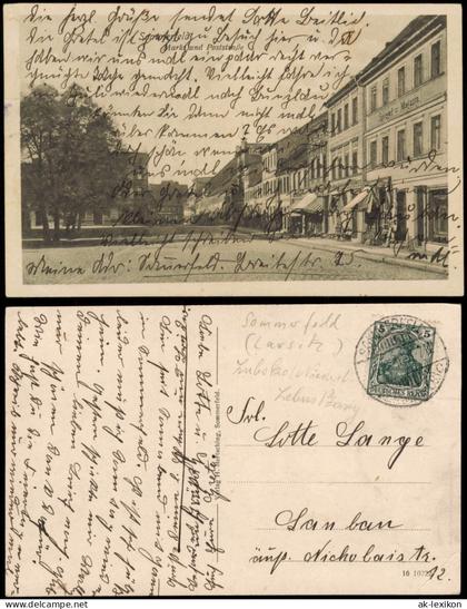 Postcard Sommerfeld (Neumark) Lubsko Poststraße Lausitz Neumark 1912