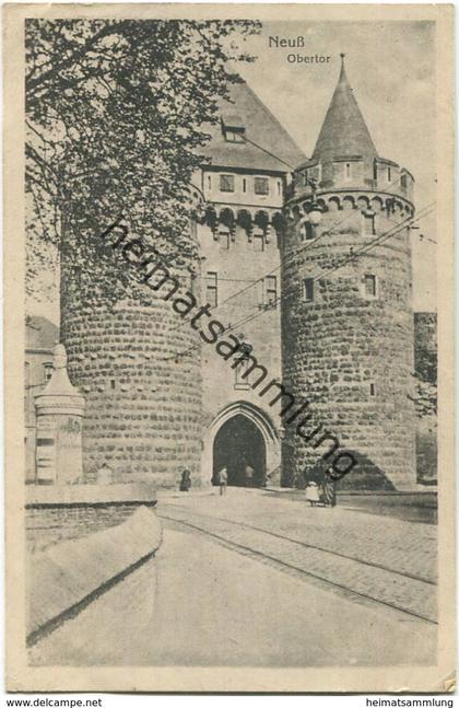 Neuss - Obertor - Rückseite beschrieben 1917