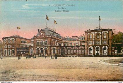 CPA Neustadt La Gare