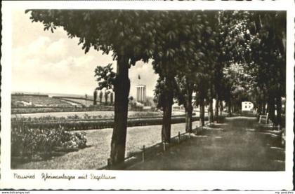 Neuwied Rhein Neuwied Pegelturm x 1952