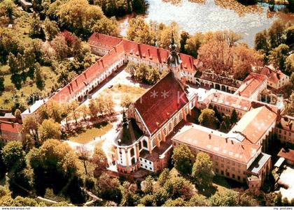 Neuzelle Fliegeraufnahme mit ehem Klosteranlage und Stiftskirche