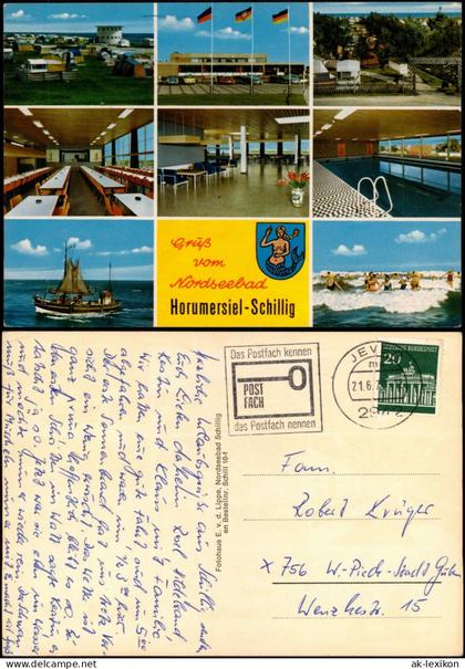 Ansichtskarte Horumersiel-Schillig-Wangerland Zeltplatz, Schwimmbad - MB 1970