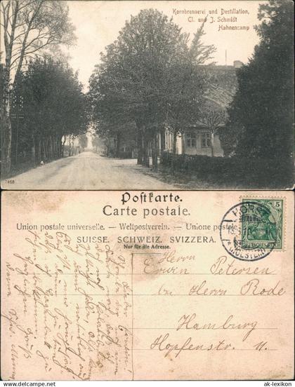 Ansichtskarte Sehnde Kornbrennerei und Destillation, Cl. und Schmidt 1913