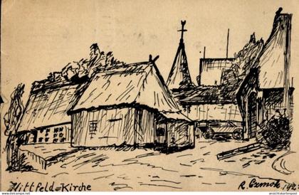 Artiste CPA Czmok, Hittfeld Seevetal in Niedersachsen, Kirche