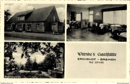 CPA Erichshof Weyhe Niedersachsen, Warnkes Gaststätte, Sommergarten, Clubzimmer