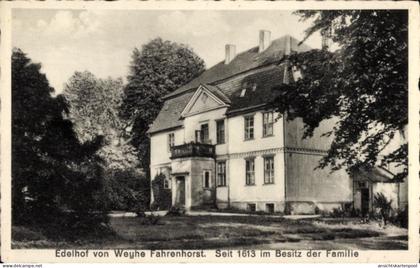 CPA Fahrenhorst Tülau in Niedersachsen, Edelhof von Weyhe, Gutshaus