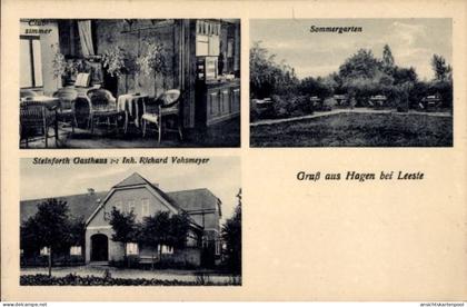 CPA Hagen Leeste Weyhe Niedersachsen, Steinforth-Gasthaus, Sommergarten