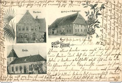 CPA Haimar Sehnde in Niedersachsen, Gasthof Fr. Niedermeyer, Pfarrhaus, Kirche