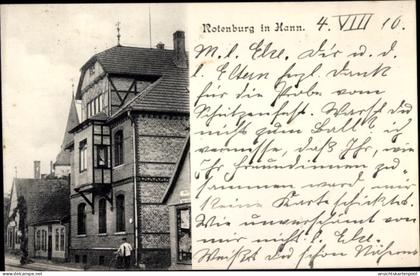 CPA Rotenburg in Hannover Rotenburg an der Wümme, Straßenpartie, Haus