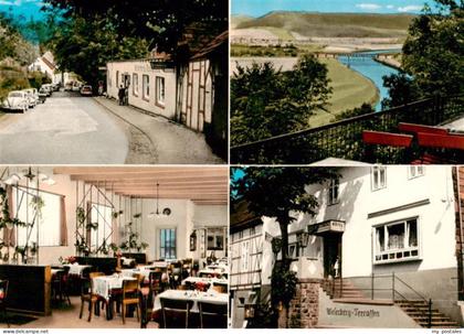Fuerstenberg  Weser Weserberg Terrassen und Hotel Fuerstenberg Gastraeume