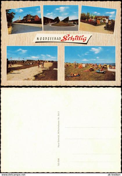 Horumersiel-Schillig-Wangerland Mehrbild-AK O  NORDSEEBAD Schillig 1970