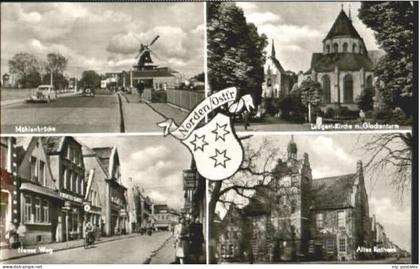 Norden Ostfriesland Norden Bruecke Rathaus Ludgeri Kirche x 1961