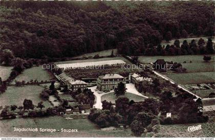 Springe Deister Hannover Jagdschloss Springe Saupark Fliegeraufnahme