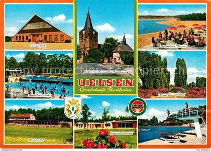 Uelsen Reiterhof Waldbad Kurhotel Kirche Rathaus Jugendherberge Wilsumer Berge S