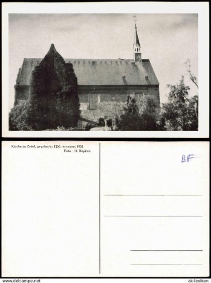 Zetel LK Friesland Kirche in Zetel, gegründet 1250, erneuert 1951 1953
