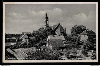 AK Niemegk, Ortspartie mit Kirche