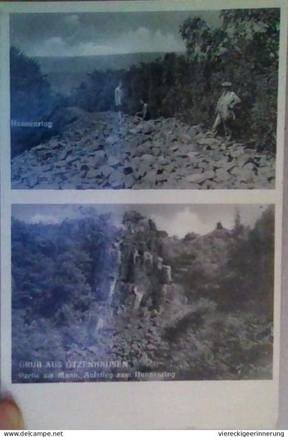 ! alte Ansichtskarte Ringwall von Otzenhausen, Hunnenring, Nonnweiler, Saarland