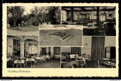 AK Friedeburg-Nordenham, Gasthaus von innen und aussen
