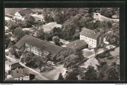AK Nordenham, Hotel-Restaurant Friedeburg, Luftbild