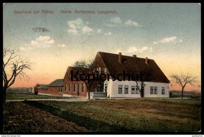 ALTE POSTKARTE LENGERICH IN WESTFALEN GASTHAUS ZUR MÜHLE HERM. BERLEMANN Ansichtskarte AK postcard cpa